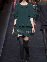 Load image into Gallery viewer, Vintage Velvet Ruffle Top