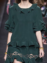 Load image into Gallery viewer, Vintage Velvet Ruffle Top