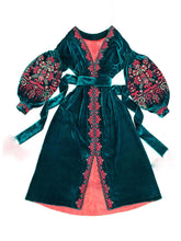 Load image into Gallery viewer, Vintage Velvet Embroidered Coat