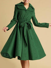 Load image into Gallery viewer, Vintage Flared Wool Coat