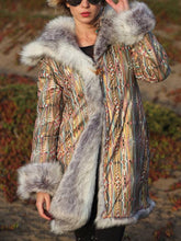 Load image into Gallery viewer, Vintage Double-Sided Fur Coat
