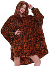 Load image into Gallery viewer, Leopard Print Sweatshirt Blanket