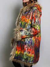 Load image into Gallery viewer, Burning Faux Fur Bohemian Jacket
