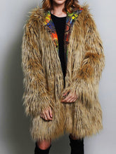 Load image into Gallery viewer, Burning Faux Fur Bohemian Jacket