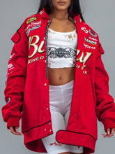 Load image into Gallery viewer, Vtg Budweiser Racing Jacket