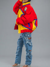 Load image into Gallery viewer, Letter-print Racing Puff Jacket