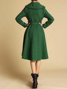 Vintage Flared Wool Coat