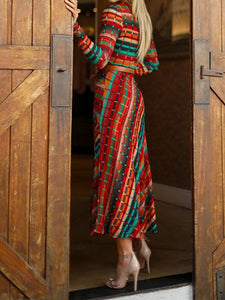 Retro Long Knitted Dress