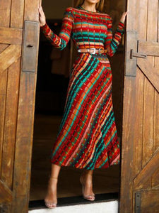 Retro Long Knitted Dress