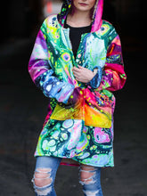 Load image into Gallery viewer, Aurora Double-faced Lambskin Patchwork Jacket
