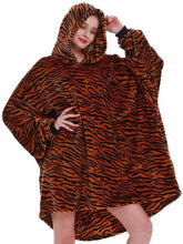 Load image into Gallery viewer, Leopard Print Sweatshirt Blanket
