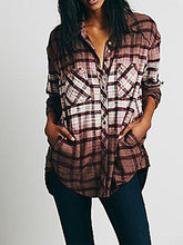 Load image into Gallery viewer, Retro Gradient Plaid Shirt
