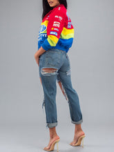 Load image into Gallery viewer, Vtg Du Pont Racing Bomber Jacket
